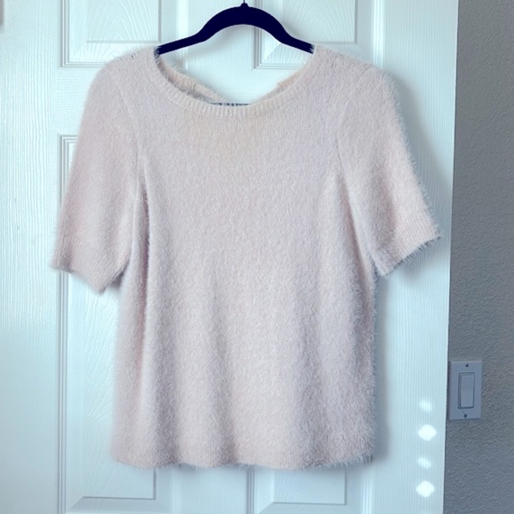Loft Blush Fuzzy Sweater